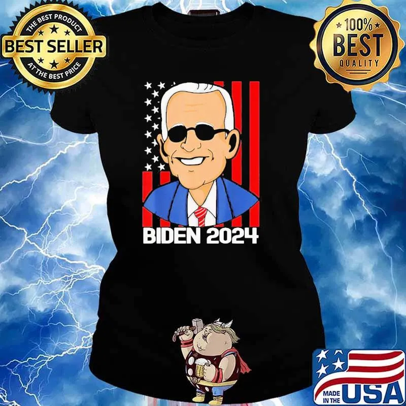 Joe Biden 2024 American Flag 2021 Shirt Ladies tee