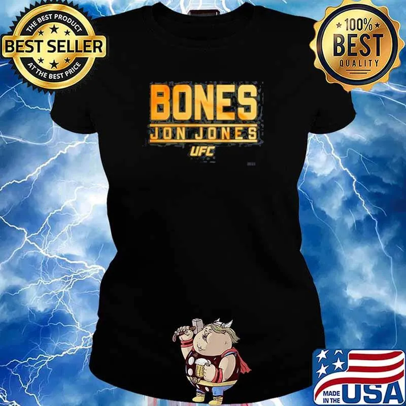 Jon Jones The Bones Ufc 235 Legend Black Cotton T-Shirt Ladies tee
