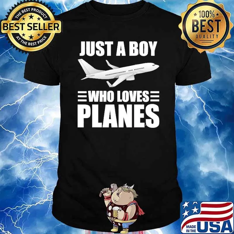Just a boy who loves planes Plane Pilot Aviation shirt
