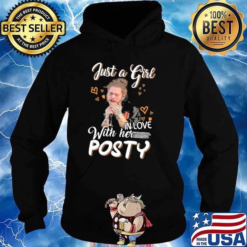 Just a girl in love with her posty s Hoodie