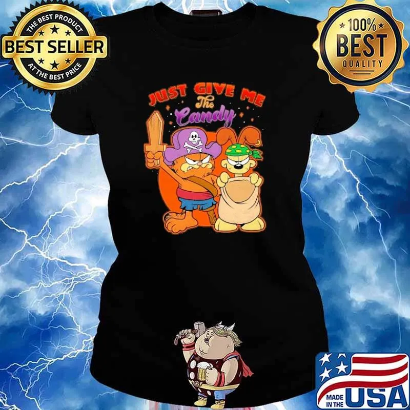 Just Give Me The Canday Halloween Garfield Shirt Ladies tee