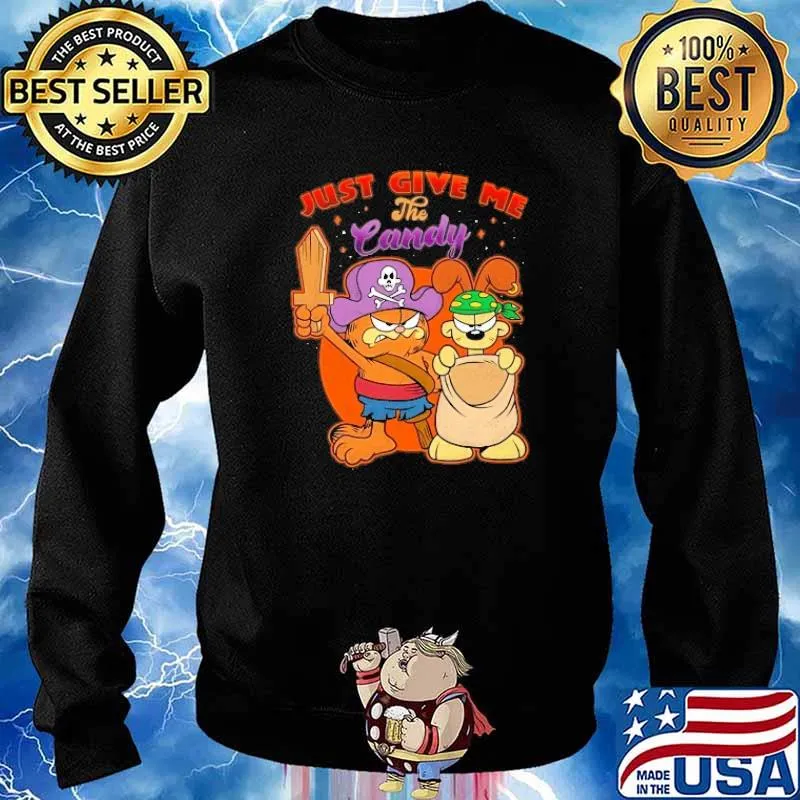 Just Give Me The Canday Halloween Garfield Shirt Sweater