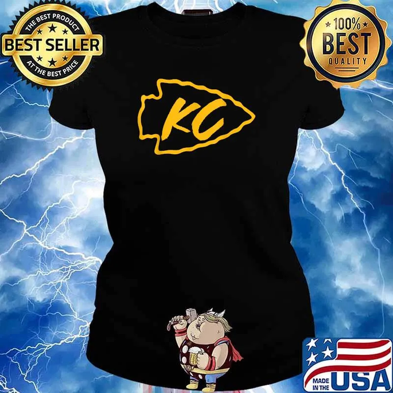 Kansas City KC Football Arrowhead T-Shirt Ladies tee