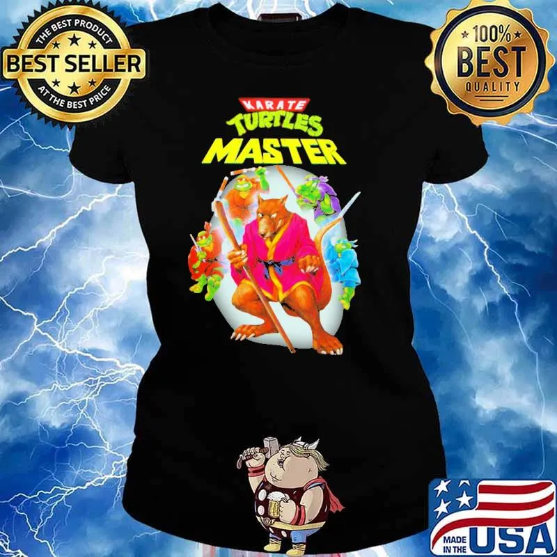Karate Turtles Master Shirt Ladies tee