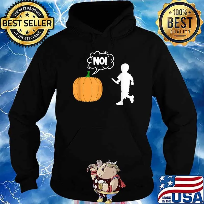 Kid Pumpkin Carving Comics Halloween T-Shirt Hoodie