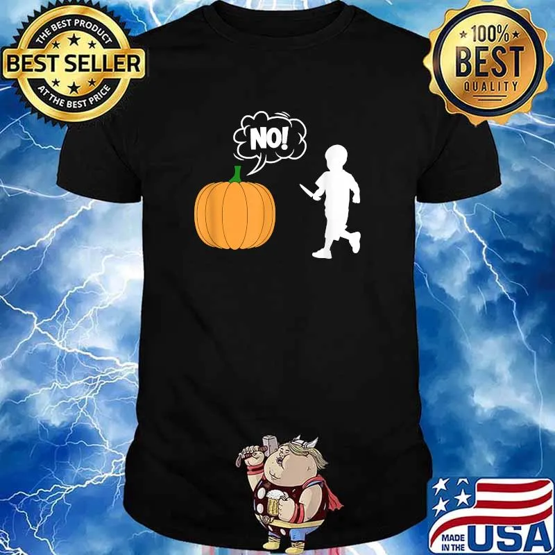 Kid Pumpkin Carving Comics Halloween T-Shirt