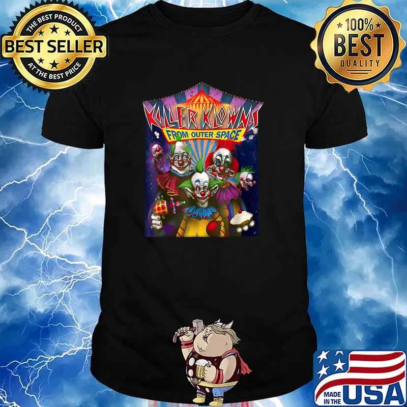 Killer Klowns frrom Outer Space Skull Halloween T-Shirt