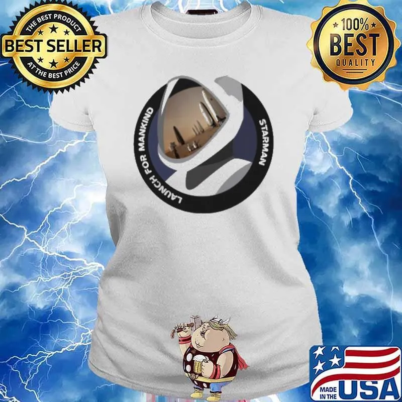 Launch For Mankind Star Man Shirt Ladies tee