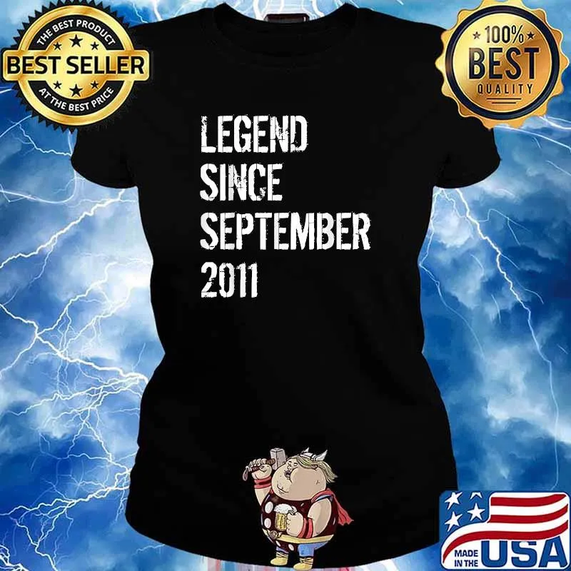 Legend since september 2011 10 years old T-Shirt Ladies tee
