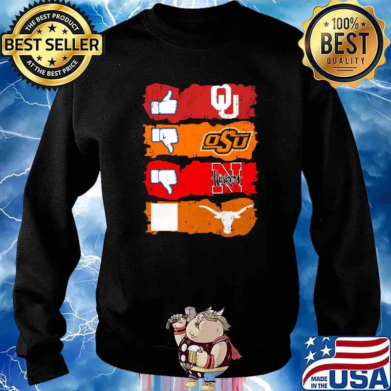 Like Oklahoma sooners Oklahoma state cowboys nebraska s Sweater