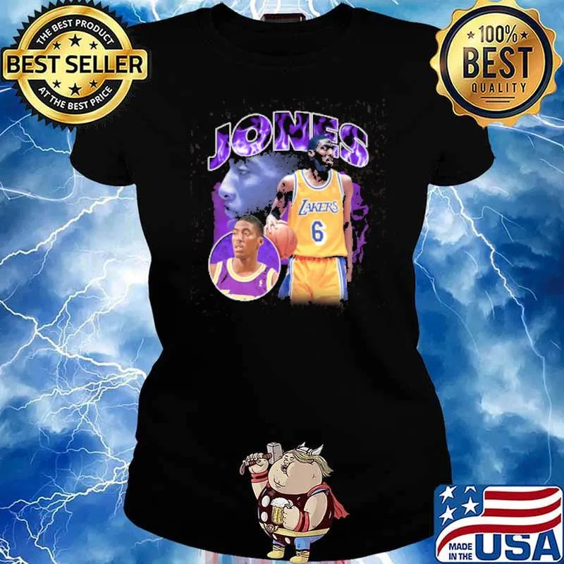 Los Angeles Lakers Tribute Eddie Jones Shirt Ladies tee
