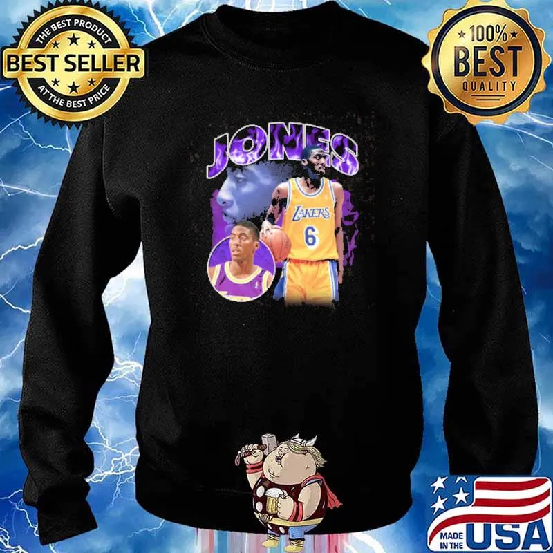 Los Angeles Lakers Tribute Eddie Jones Shirt Sweater