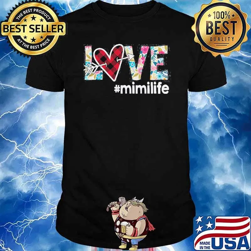 Love mimi life flower shirt