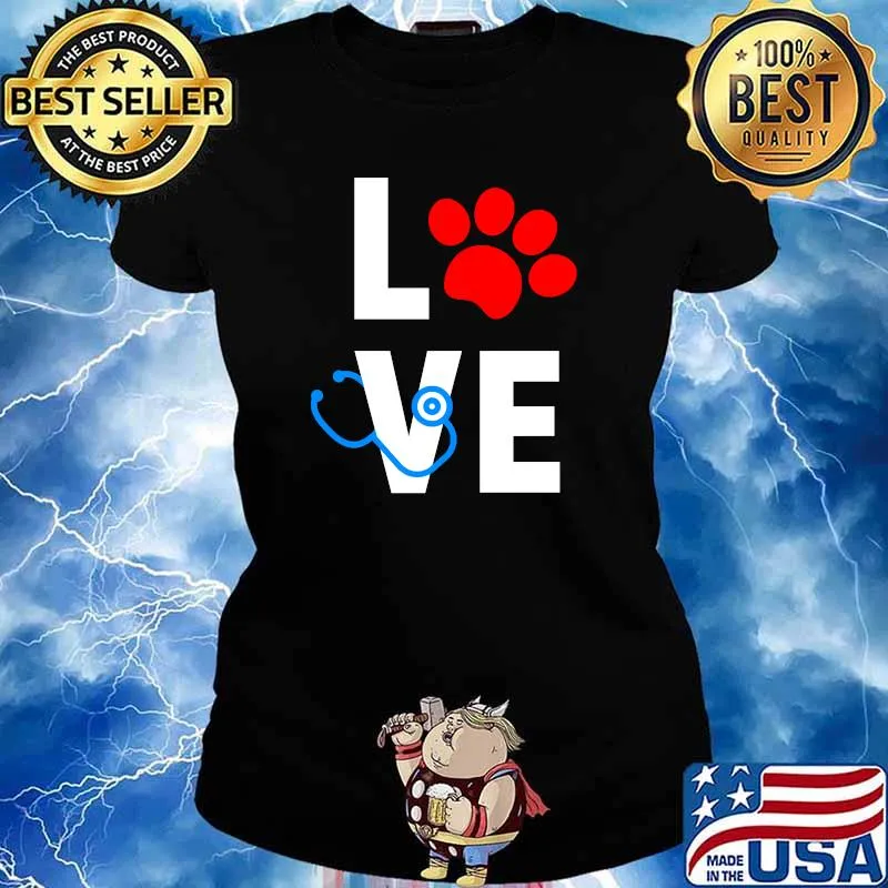 Love Veterinary Animal T-Shirt Ladies tee