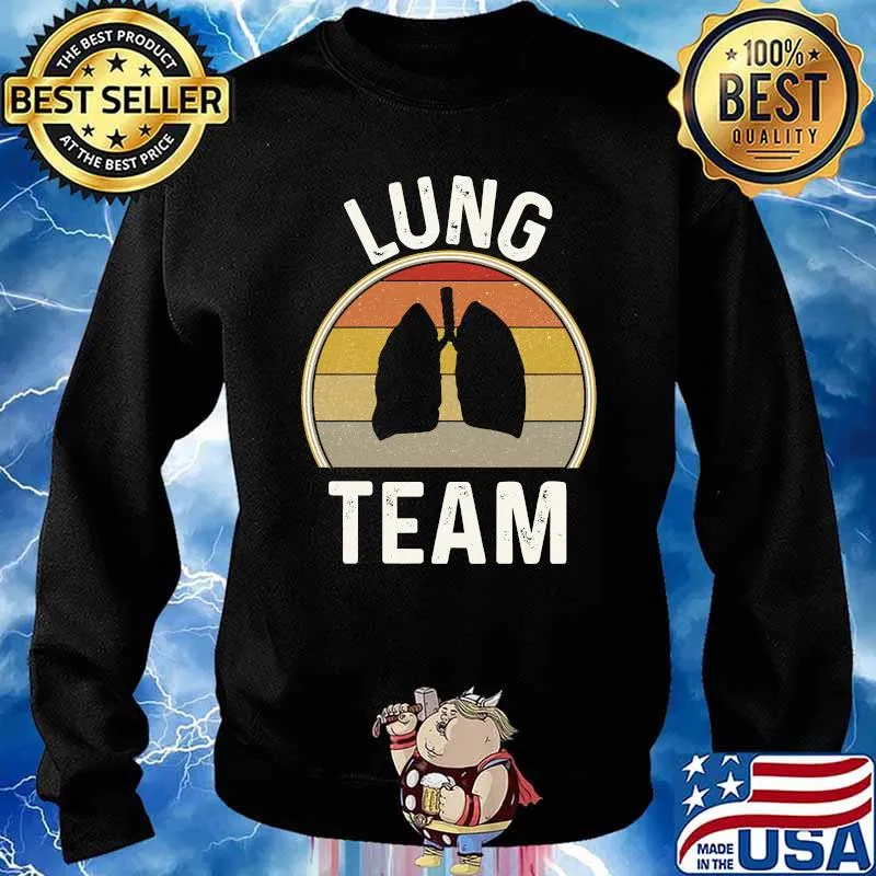Lung Team Pulmonologist Nurse Vintage T-Shirt Sweater