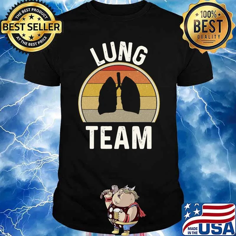 Lung Team Pulmonologist Nurse Vintage T-Shirt