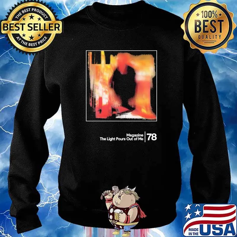 Magazine The Light Pours Out Of Me Minimalist Style Graphic Design Art s Sweater
