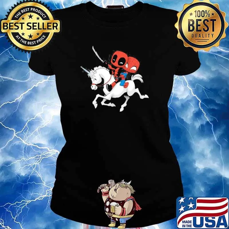 Magical Friends Spiderman and Deadpool s Ladies tee