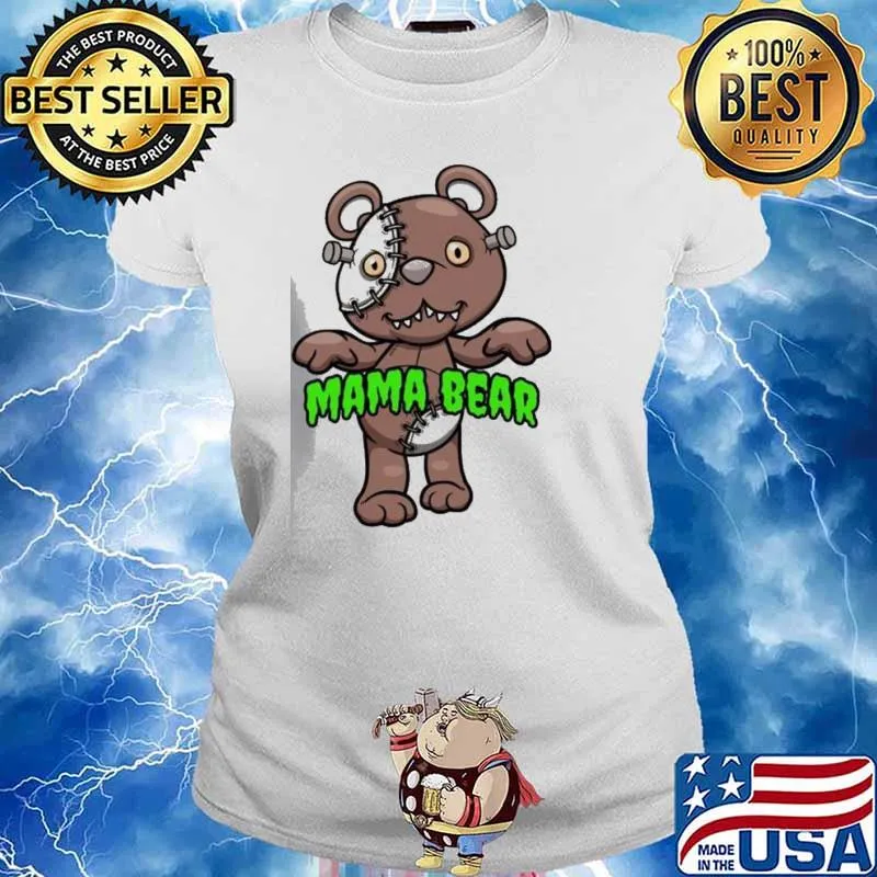 Mama Bear Halloween s Ladies tee