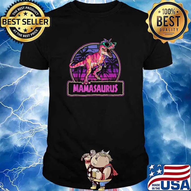 Mamasaurus T Rex Mama Saurus Dinosaur Family Matching T-Shirt