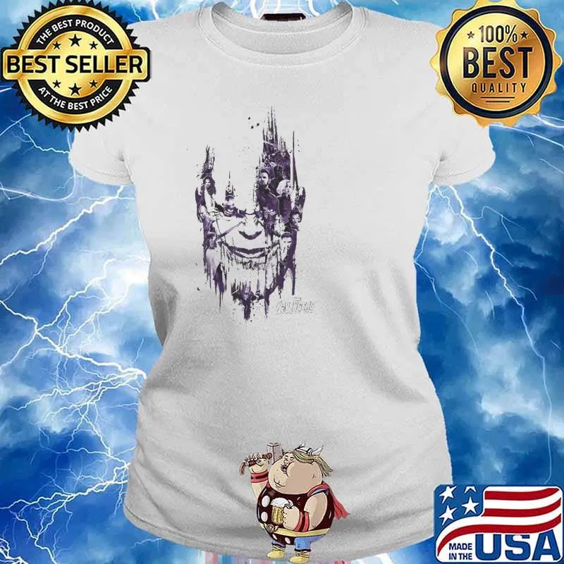 Marvel Avengers Infinity War Thanos Face Shirt Ladies tee