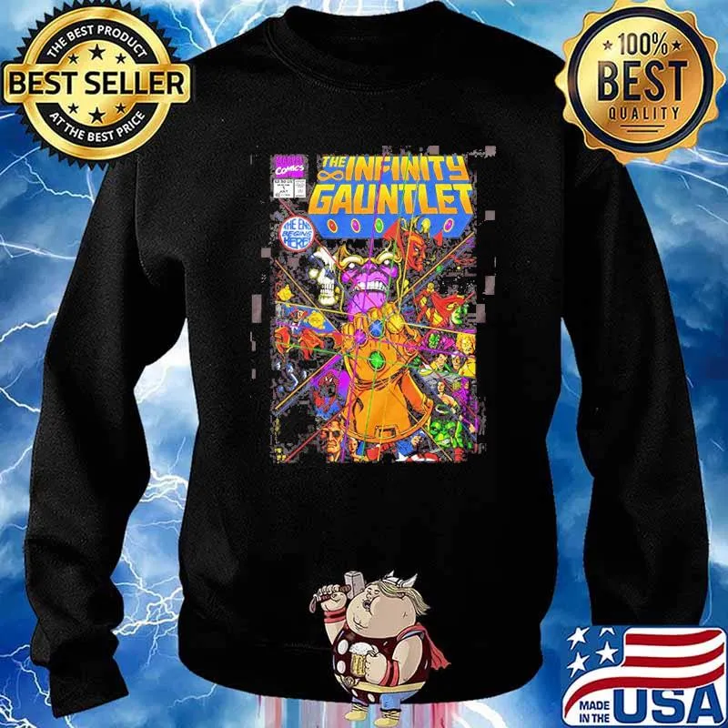 Marvel Thanos Avengers Infinity Gauntlet Hulk Spider-Man Iron Man Strange Adult Sweater