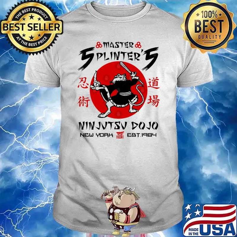 Master splinter's ninjutsu dojo new york est 1984 blood moon shirt