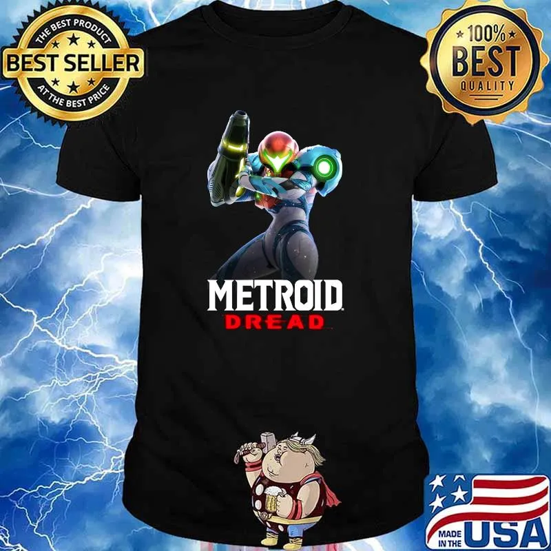 Metroid Dread Samus Standing Logo T-Shirt