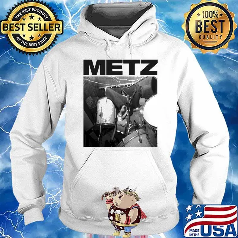 Metz Drums Collapse White s Hoodie