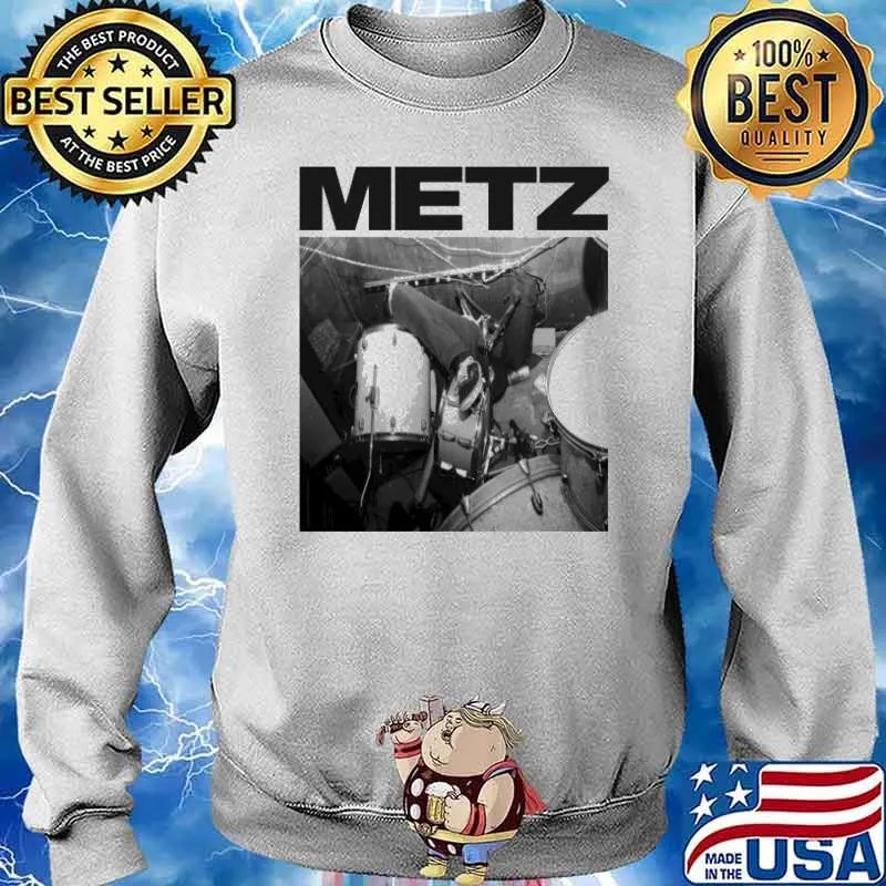 Metz Drums Collapse White s Sweater