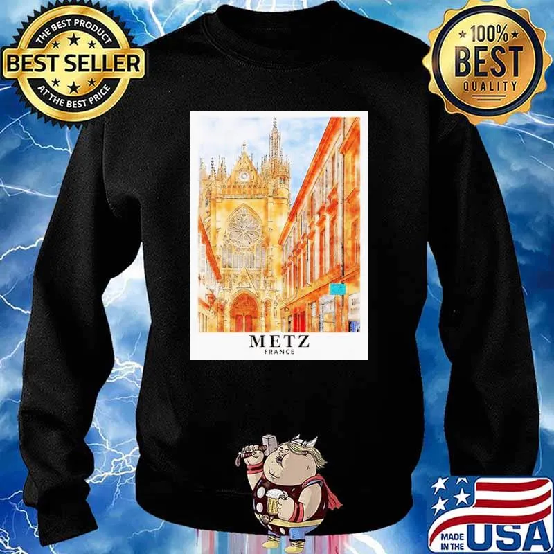 Metz France Travel Art Painting s Sweater