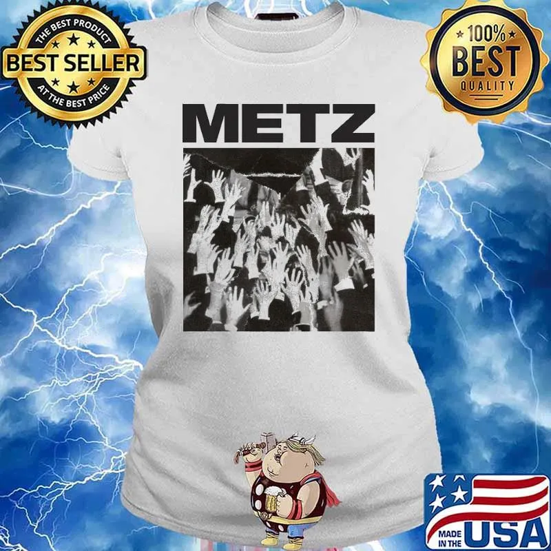 Metz Strange Peace Hands White s Ladies tee