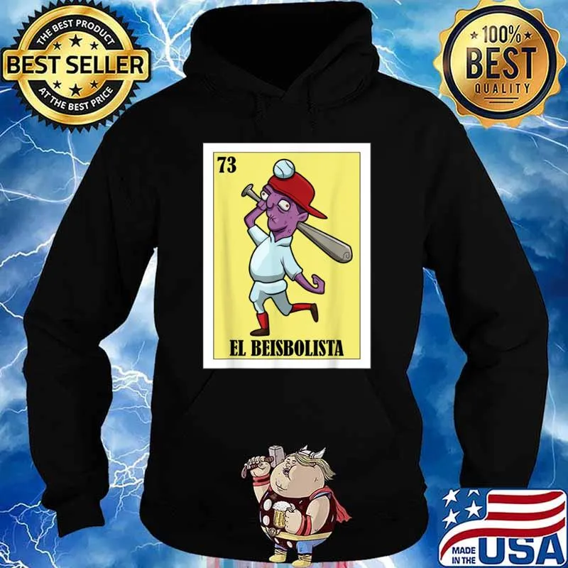 Mexican Halloween Costume Mexican Bingo El Beisbolista Shirt Hoodie