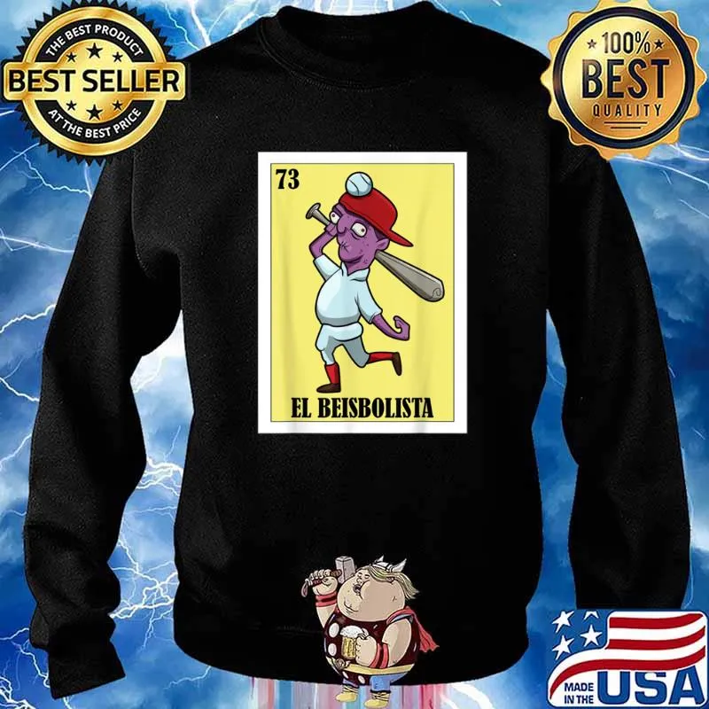 Mexican Halloween Costume Mexican Bingo El Beisbolista Shirt Sweater