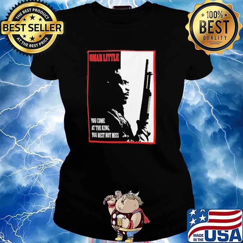 Michael K. Williams Omar Little Dont Miss the King T Shirt Ladies tee
