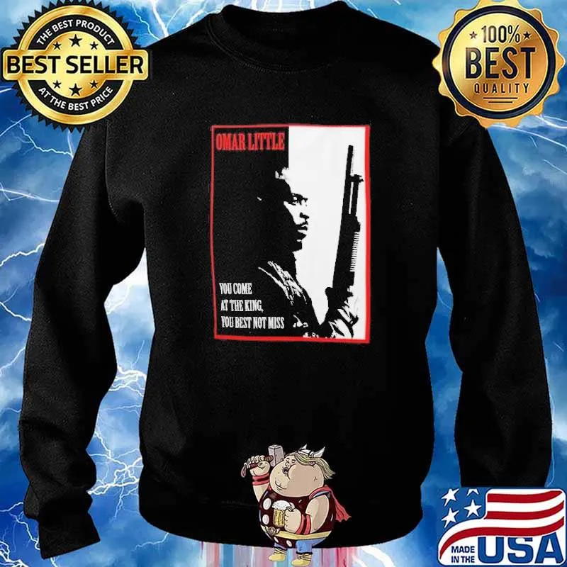 Michael K. Williams Omar Little Dont Miss the King T Shirt Sweater