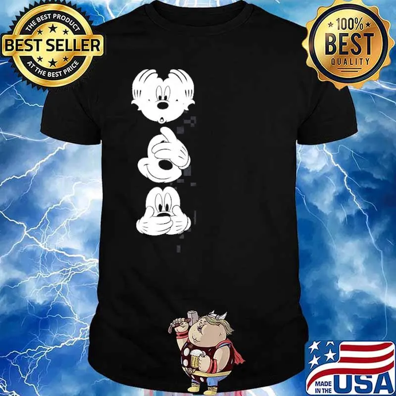 Mickey Hear See Speak No Evil Shirt