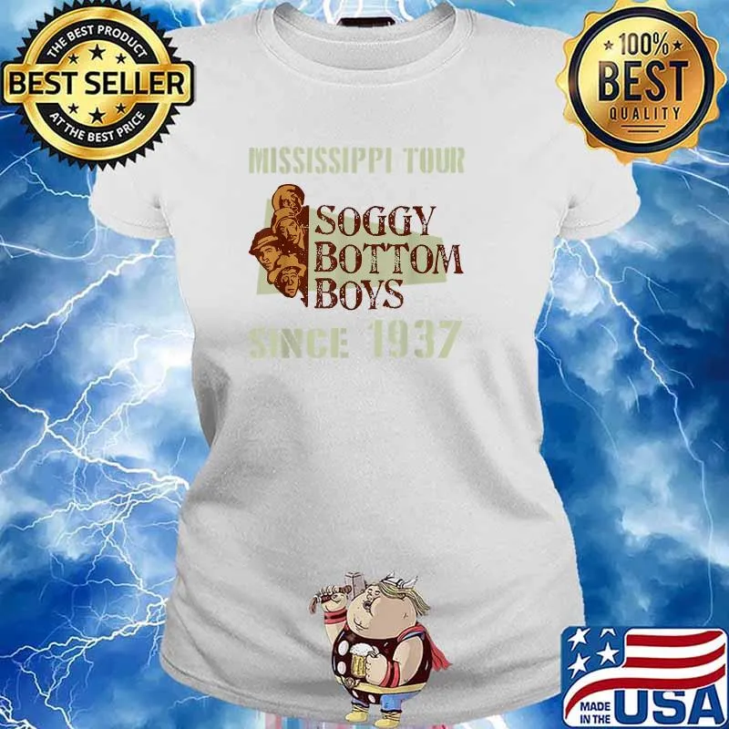 Mississippi Tour Soggy Bottom Boys 1937 T-Shirt Ladies tee