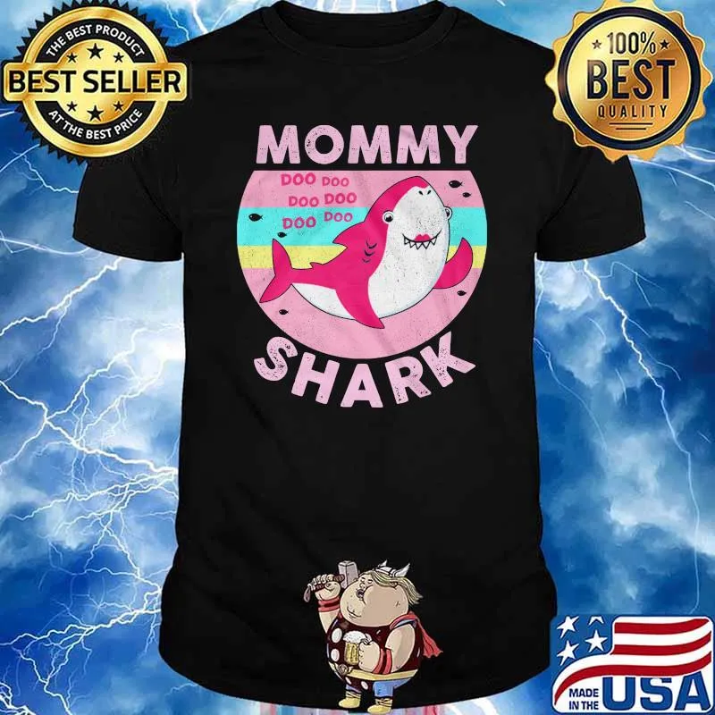 Mommy shark pink doo doo doo vintage shirt