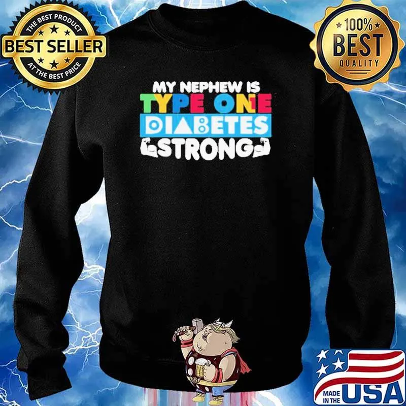 My Nephew Is Type One Diabetes Stark Fur Tanten Oder Onkelcle Shirt Sweater