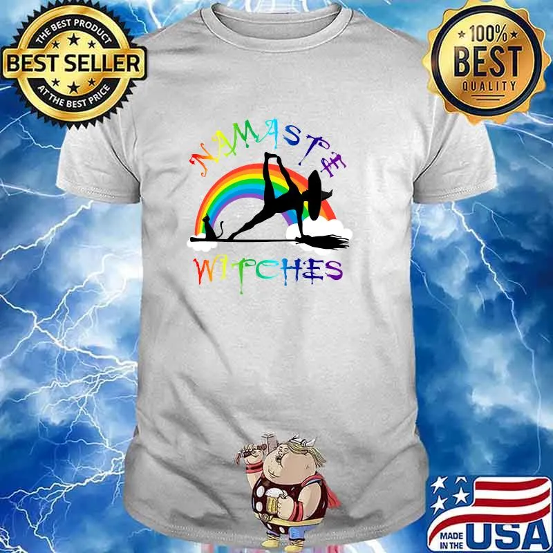 Namaste Witches - Yoga LGBT Pride Halloween T-Shirt