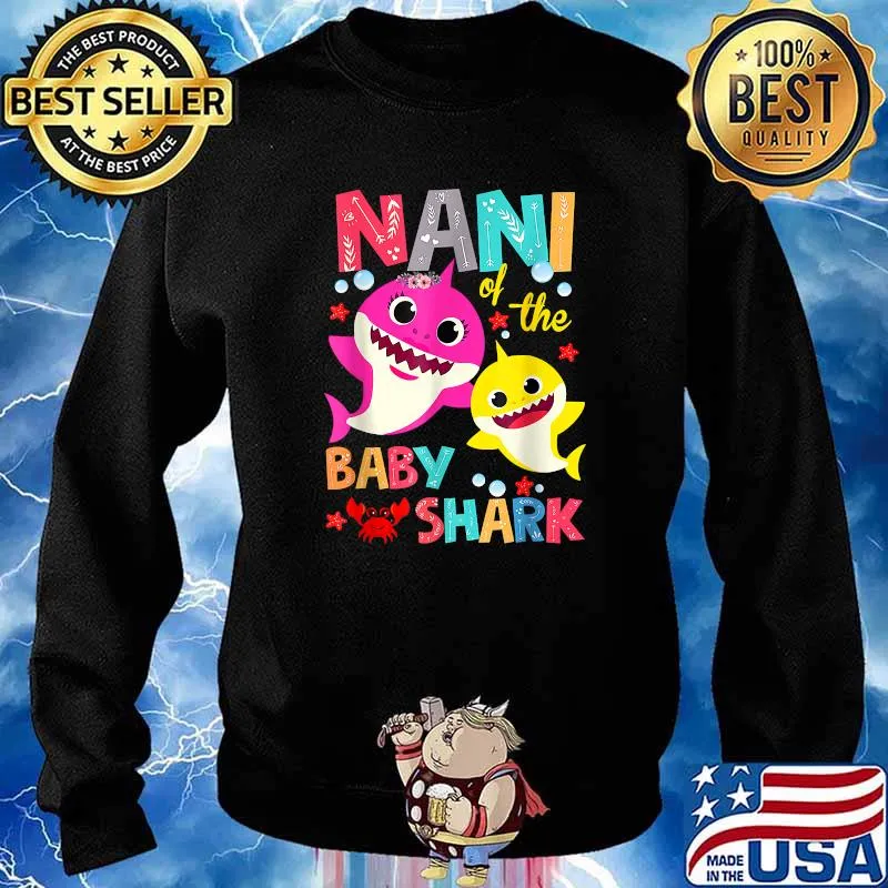 Nani Of The Baby Shark Birthday T-Shirt Sweater