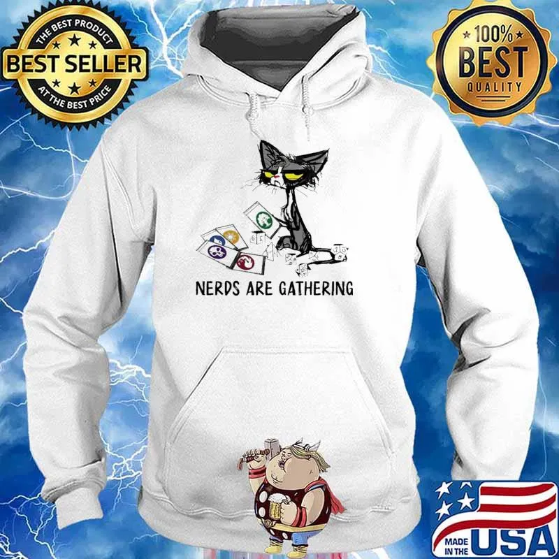 Nerds Are Gathering Cat Shirt Hoodie