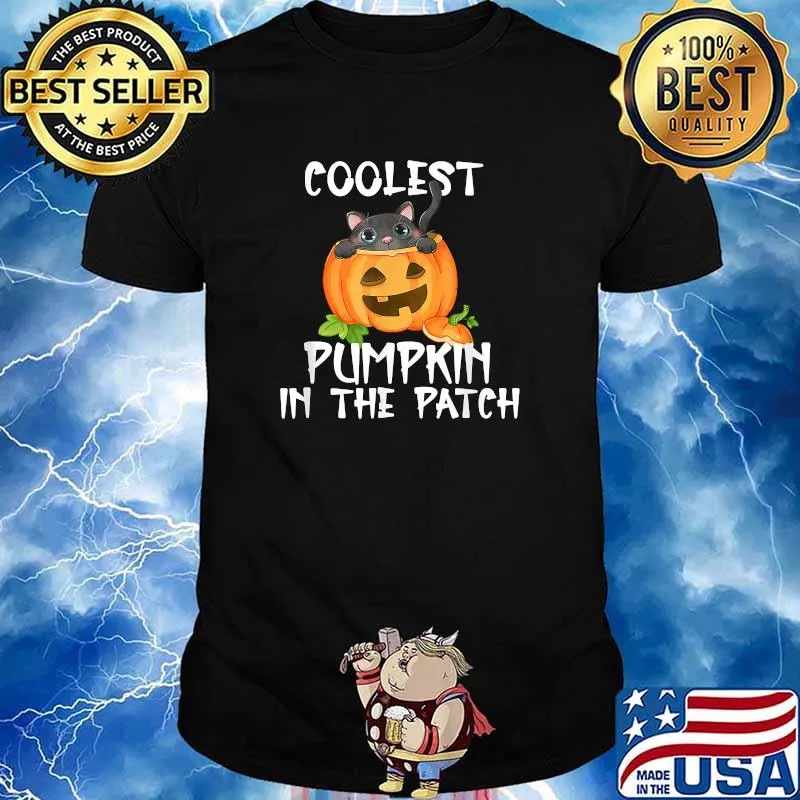 Nice vintage Coolest Pumpkin In The Patch Halloween Scary T-Shirt