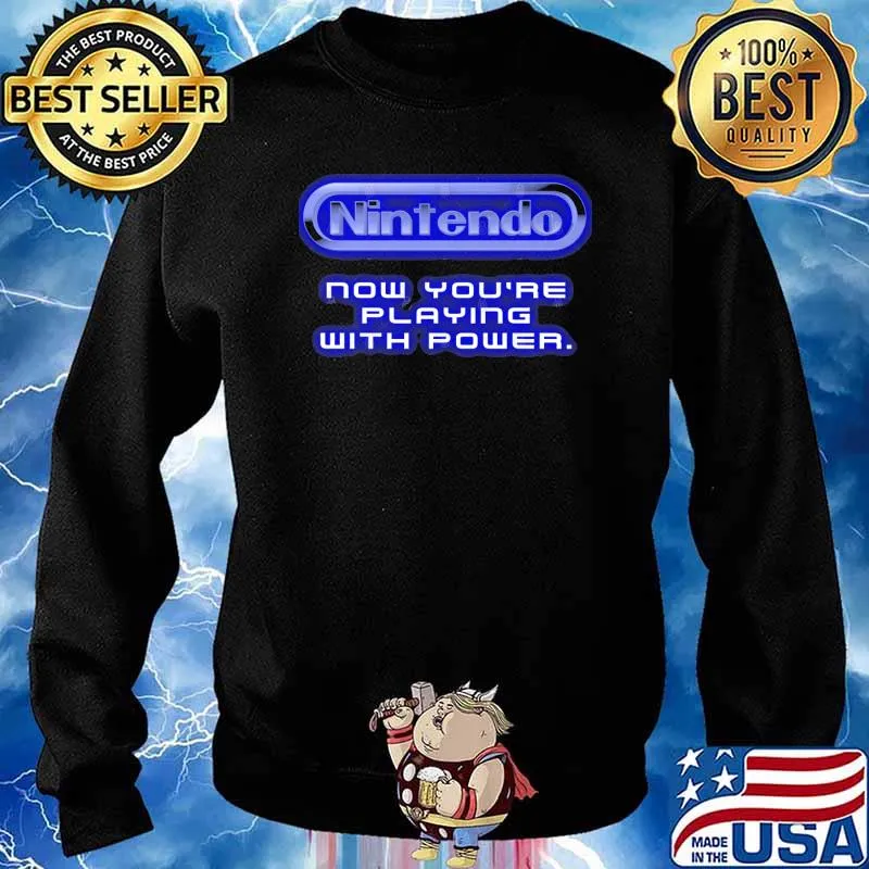 Nintendo now youre playing with power s Sweater