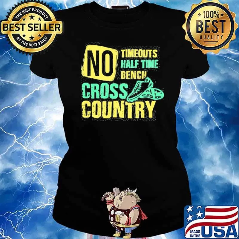 No timeouts half time bench cross country running s Ladies tee