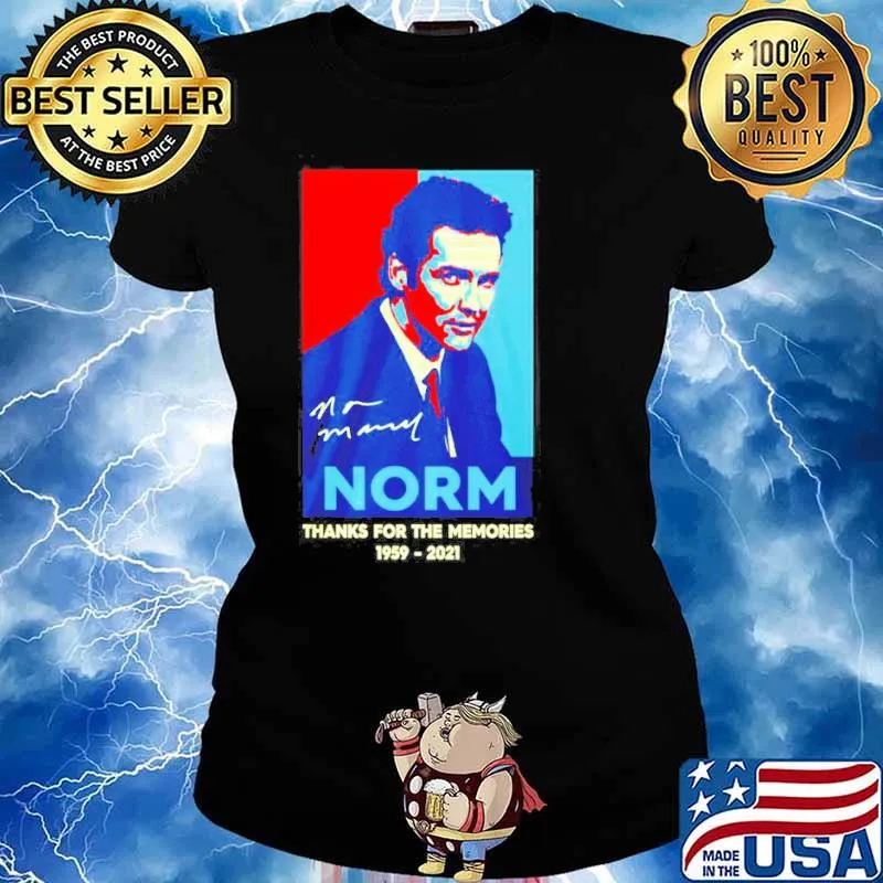 Norm Macdonald thanks for the memories 1959 2021 signature vintage s Ladies tee