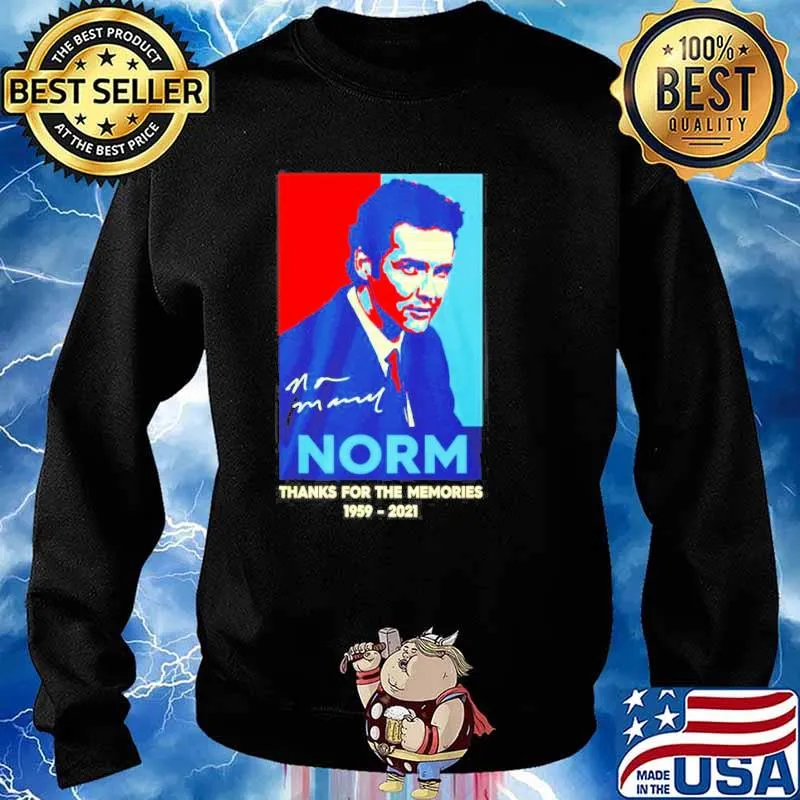 Norm Macdonald thanks for the memories 1959 2021 signature vintage s Sweater