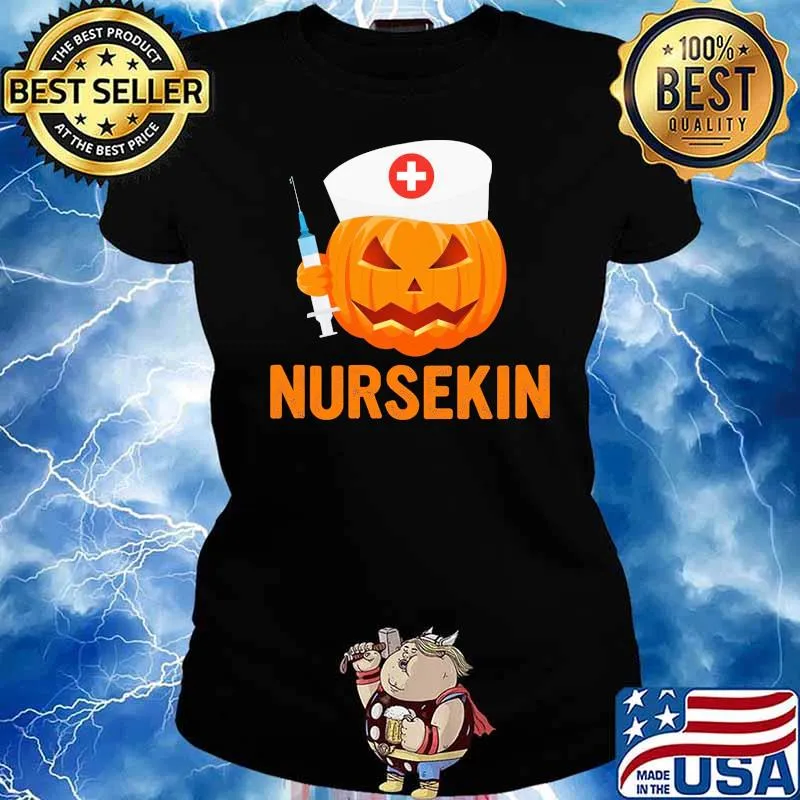 Nursekin Pumpkin Shirt Ladies tee