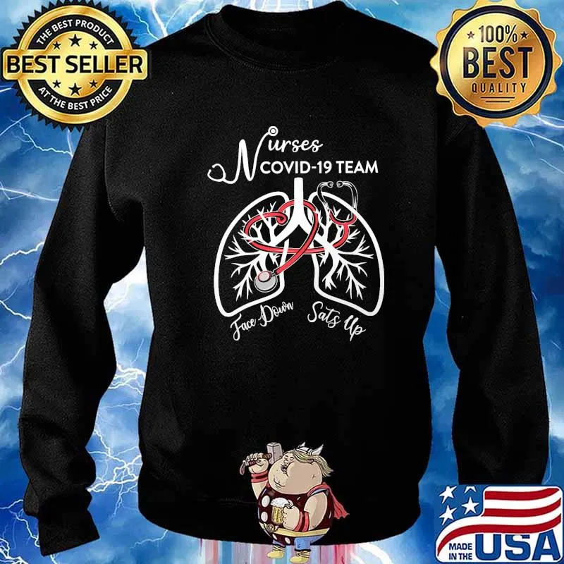 Nurses Covid 19 Team Face Dour Sats Up Shirt Sweater